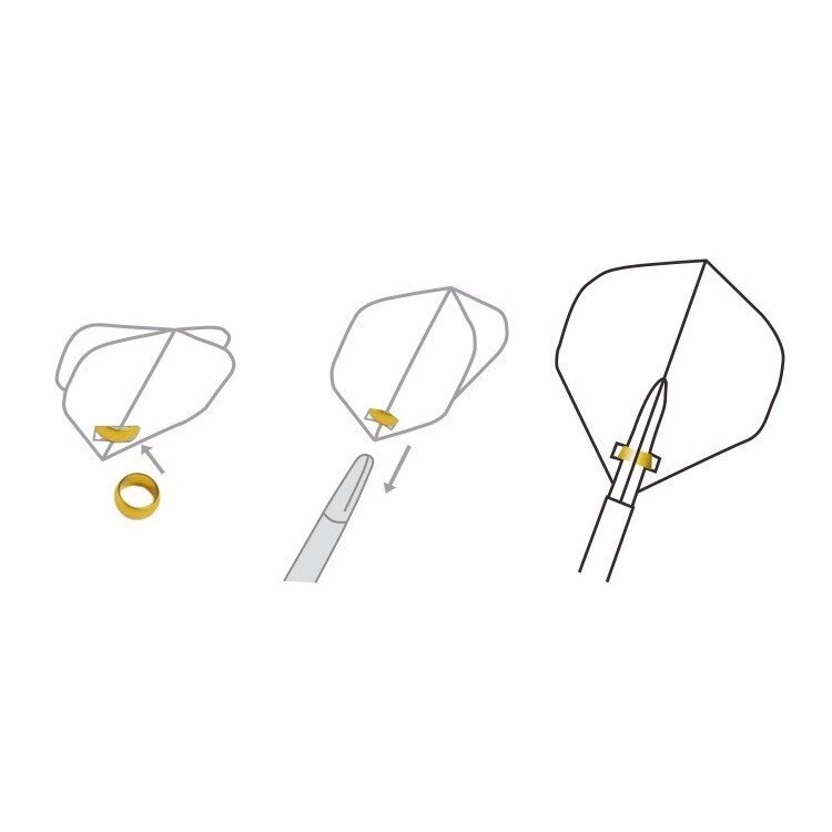 O-ring per freccette da 100 pezzi per freccette in Nylon accessori per freccette