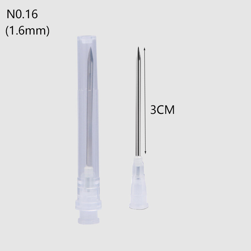 25pcs Tip Needle Transparent Syringe Injection Glue  Clear Cap Dispensing