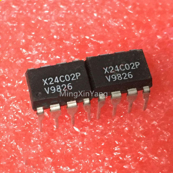 Circuito integrado IC chip X24C02P DIP-8, 5 uds.
