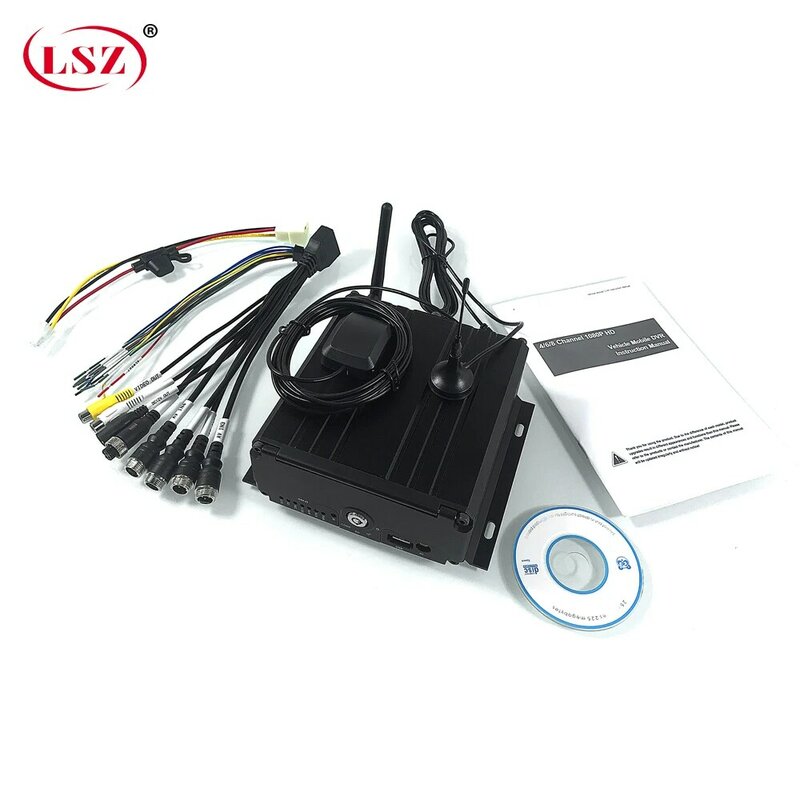 LSZ-disco duro 4g para autobús y camión, dispositivo de comunicación con vídeo de red, monitoreo remoto, wifi, gps, posicionamiento en tiempo real, 1080p, mdvr