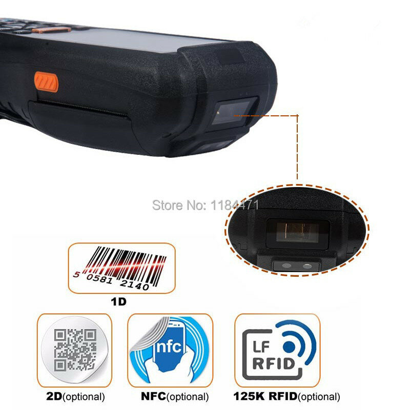 4G 핸드 헬드 13.56HZ rifd PDA 산업용 핸드 헬드 터미널 (프린터 포함) (표준 에디션)