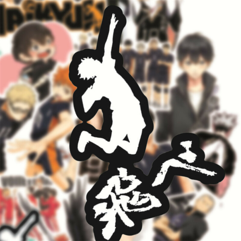 50Pcs Anime Stiker Lucu Haikyuu!! Hinata Shoyo Kageyama Tobio Scrapbooking DIY Diary Planner Kawaii Stiker Lucu Alat Tulis