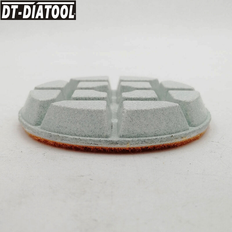 DT-DIATOOL 6 pces/pk diâmetro 80mm/3 "resina bond diamante almofadas de polimento concreto piso renovar discos de lixamento reparação para piso concreto