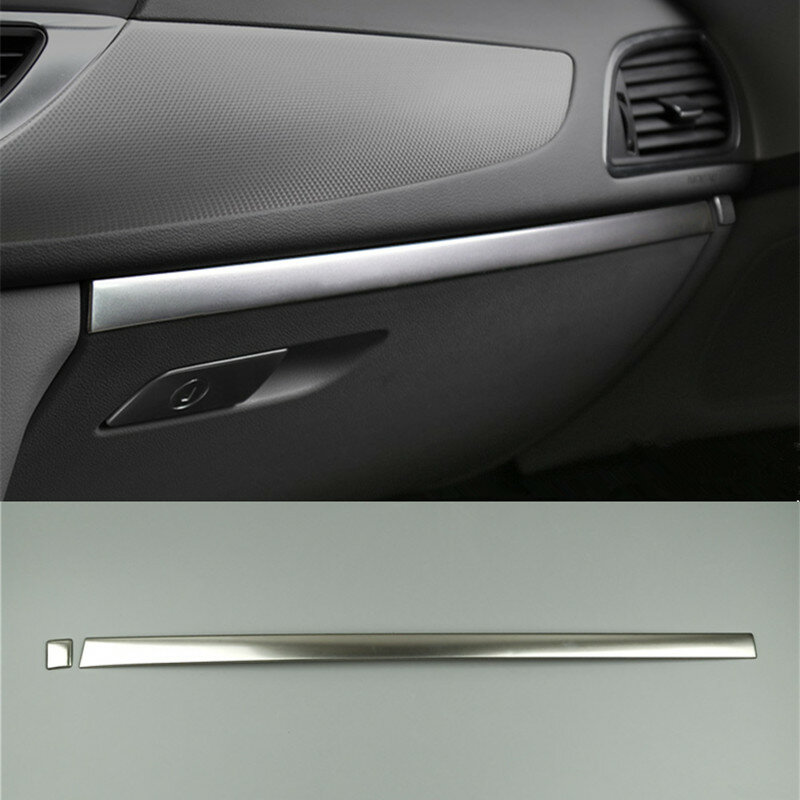 Car Co-pilot Glove Box Sequins Cover Sticker Dashboard Panel Decoration Trim For Audi A6 C6 C7 2012-2018 Auto Accessories Strip