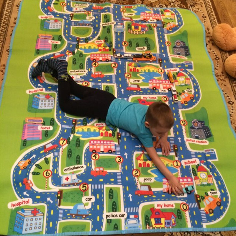 Mata do zabawy dla dzieci wodoodporna pianka miękka podłoga Playmat składany dywan indeksowania gra dla dzieci aktywność dywan składany koc zabawki edukacyjne