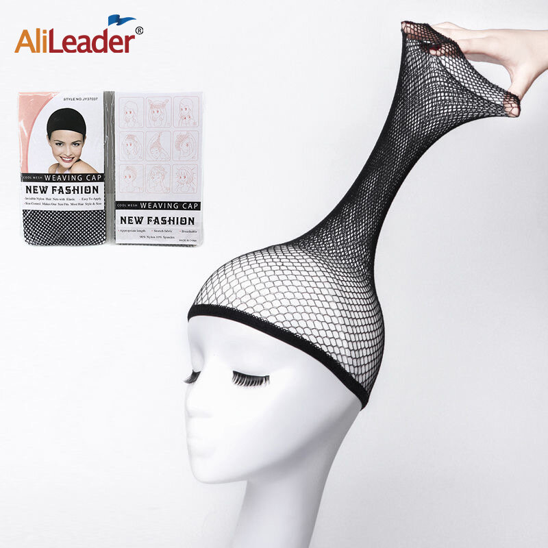 Alileader-peluca Beauty Wish, malla elástica para el pelo, gorro de redecilla, Color negro, para Cosplay, novedad, 1-5 unidades