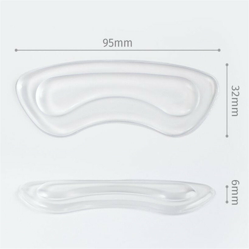 Silicone Heel Protector Soft Cushion Protector Foot feet Care Shoe Insert Pad Insole Shoes Accessories Transparent stripes
