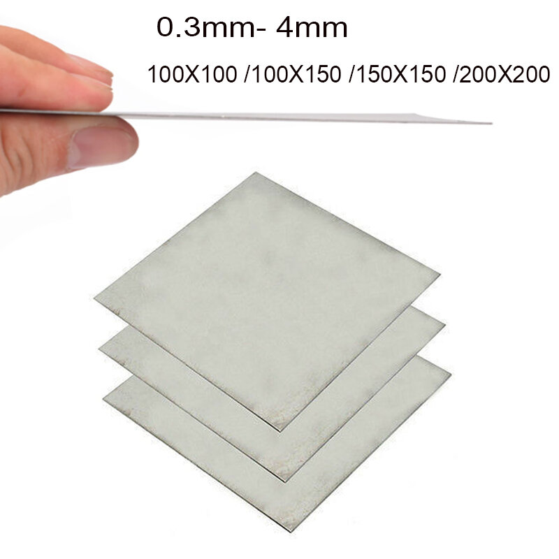 Титановый лист титановый сплав GR2 Ti лист пластина 0,3 мм-4 мм титановый лист 100X100/100X150/150X150/200X200, 1 шт.