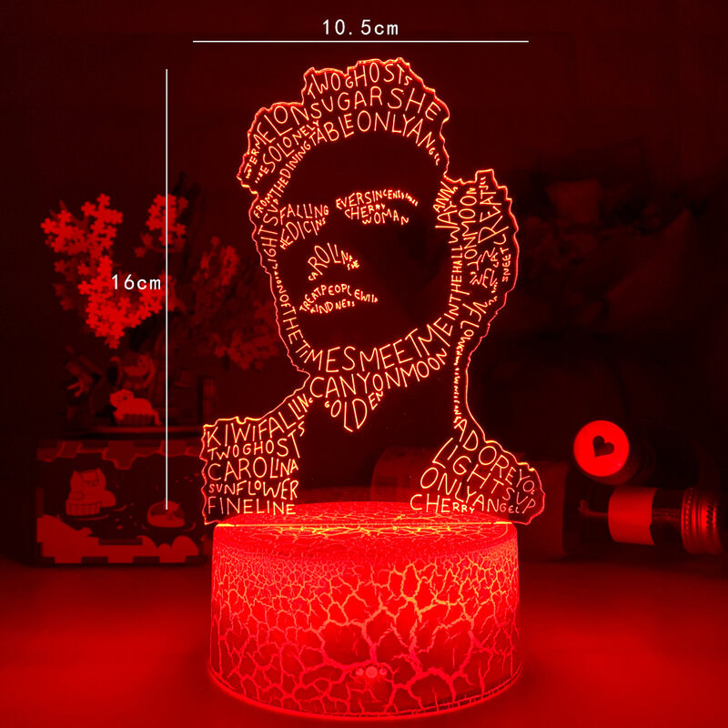 Newest Abstract portrait 3d Night Light lamp Gift for Fans Bedroom Decor Light Led Touch Sensor Color Changing Work Desk Lamps