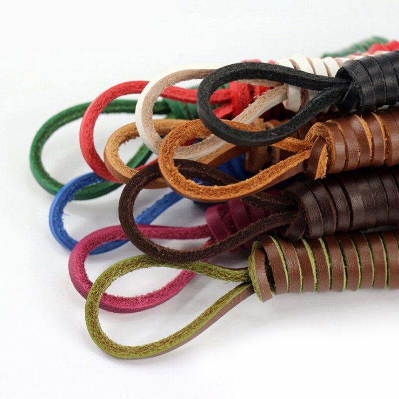 Cadarços de couro genuíno quadrado unissex, cadarços vintage, mocassins masculinos, botas cordão, comprimento 80cm, 1 par