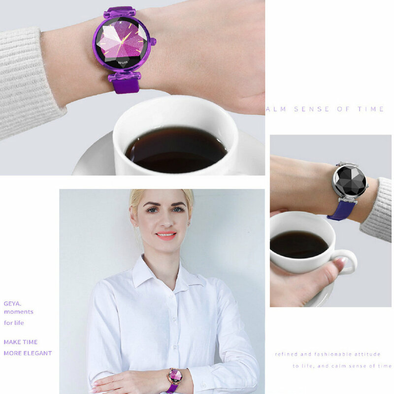 H3 여성 스마트 시계 패션 숙녀 시계 여성 심박수 모니터 혈압 피트니스 활동 추적기 h2 h1 smartwatch