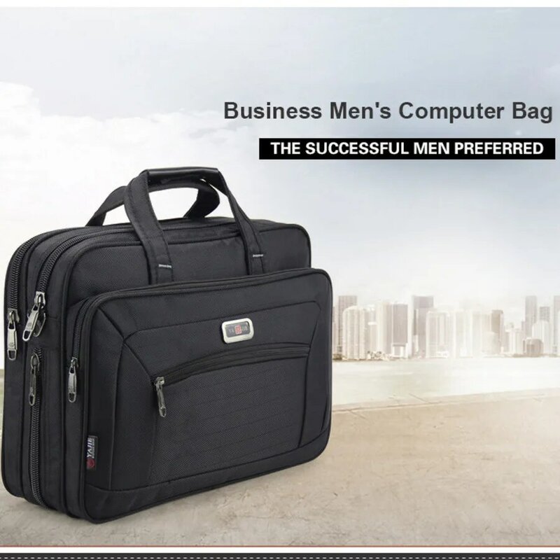 High Capacity Business Men's Briefcase Brand Men Handbags Oxford 15.6 Inch Top Quality Laptop Bag Men Shoulder Crossbody Bags