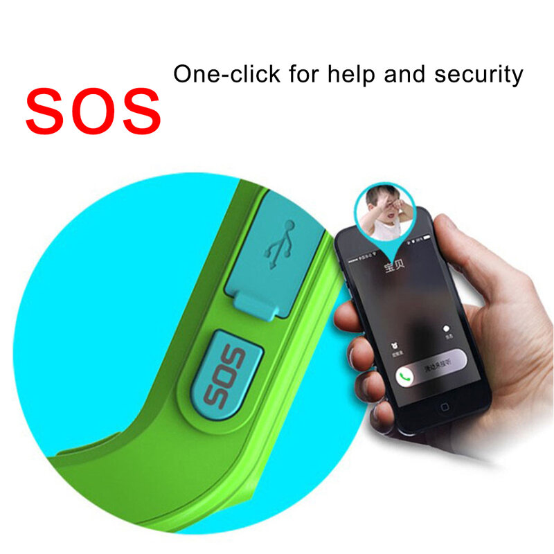 Hot Anti perdu Q50 enfant LBS Tracker SOS surveillance intelligente positionnement téléphone enfants bébé montre Compatible IOS et Android