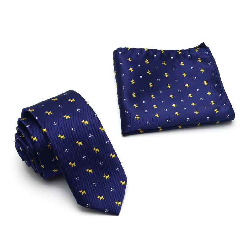 Gravata de pescoço unissex, gravata de bolso em forma de cachorro, para estudantes, casal, engraçada, escola