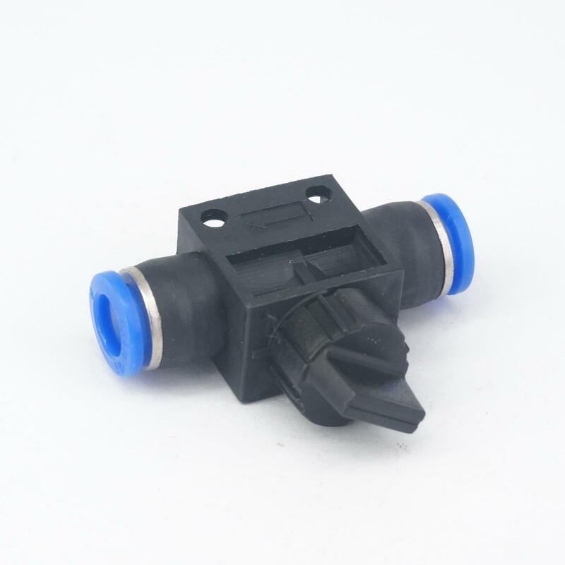 Fit Tube O/D 8mm Pneumatic Hand Shut off Valve Push In Connector Quick Release Air Fitting