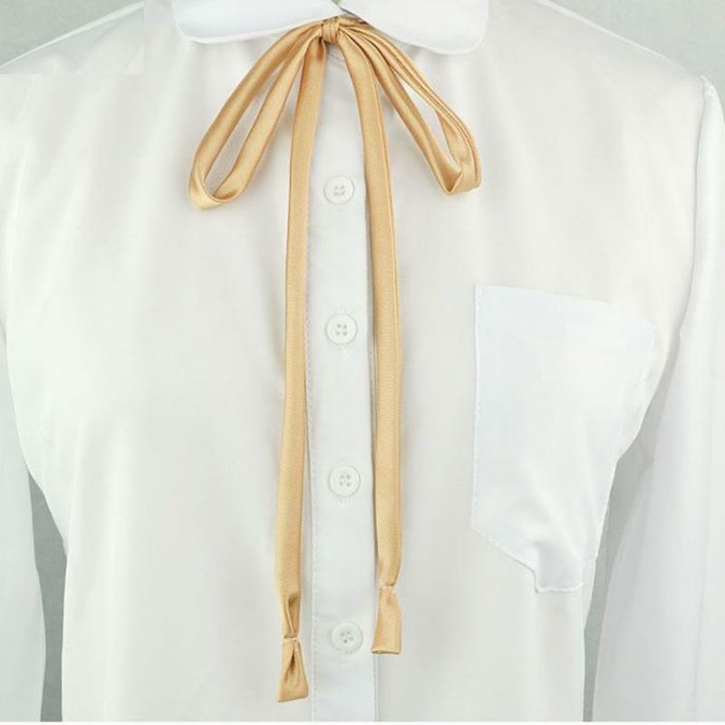 Uniforme JK avec corde et col pour fille | Costume évasé de marin, avec nœud papillon élégant, col Chic, ruban fleuri