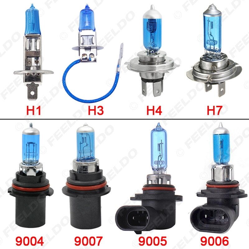 Feeldo-lâmpada halógena para carro, 10 peças, h3, 55w, 12v, farol de neblina branco, estacionar, fonte de luz para carro