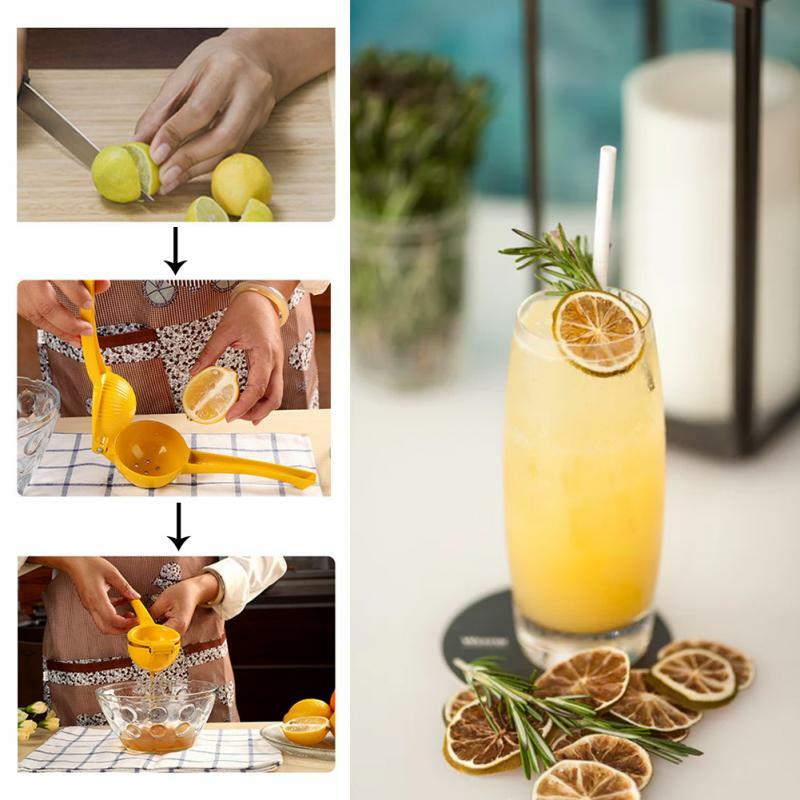 20*6*4CM Kitchen Tools Lemon Squeezer Aluminum alloy Orange Juicer Fruit Juice Reamers Fast Handle Press Multifunctional Tool