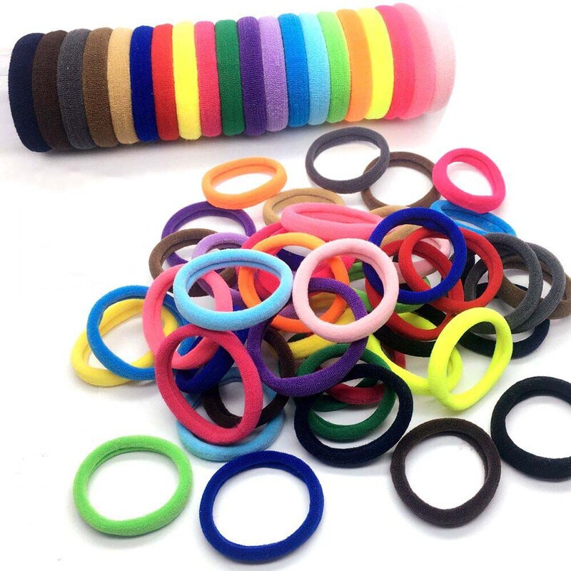 Fashion 10pcs/lot Big Size Candy Colored Quality Elastic Ponytail Holders Accessories Girl Women Rubber Bands Tie Gum(Mix Color)