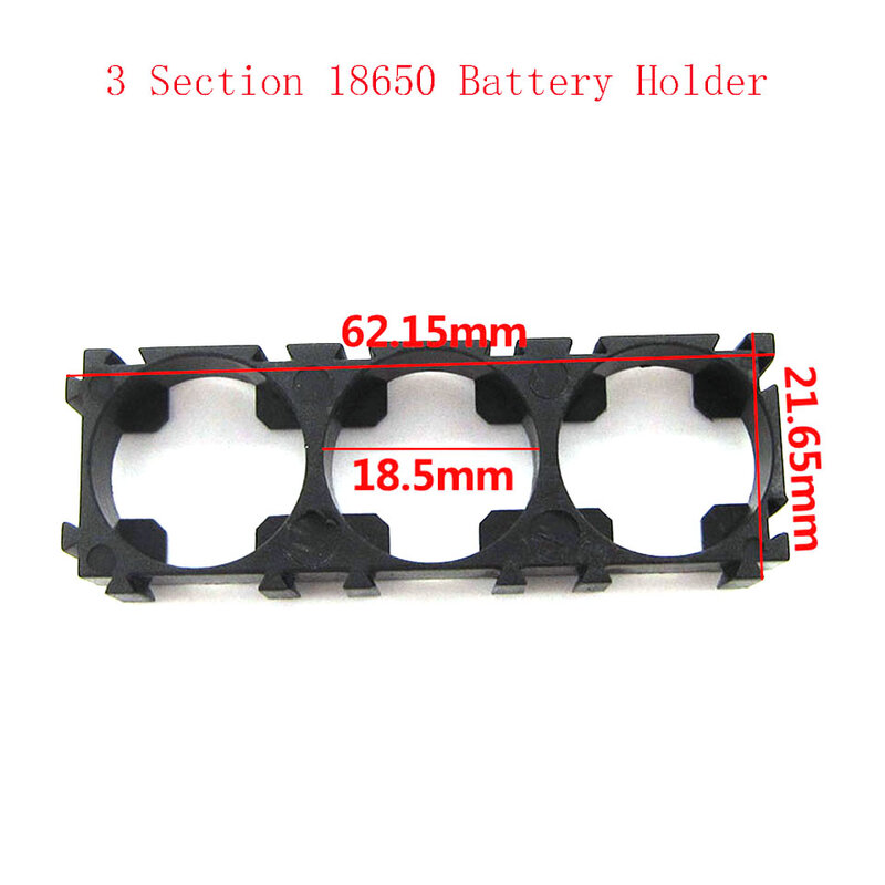 Caja de almacenamiento de batería 3x18650 separador de batería soporte radiante soporte eléctrico coche bicicleta juguete nuevo