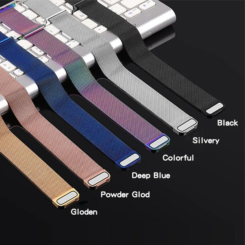 milanese loop strap for apple watch 4 3 2 1 band 42mm 38mm iwatch4 band 44mm 40mm stainless steel metal watchband bracelet