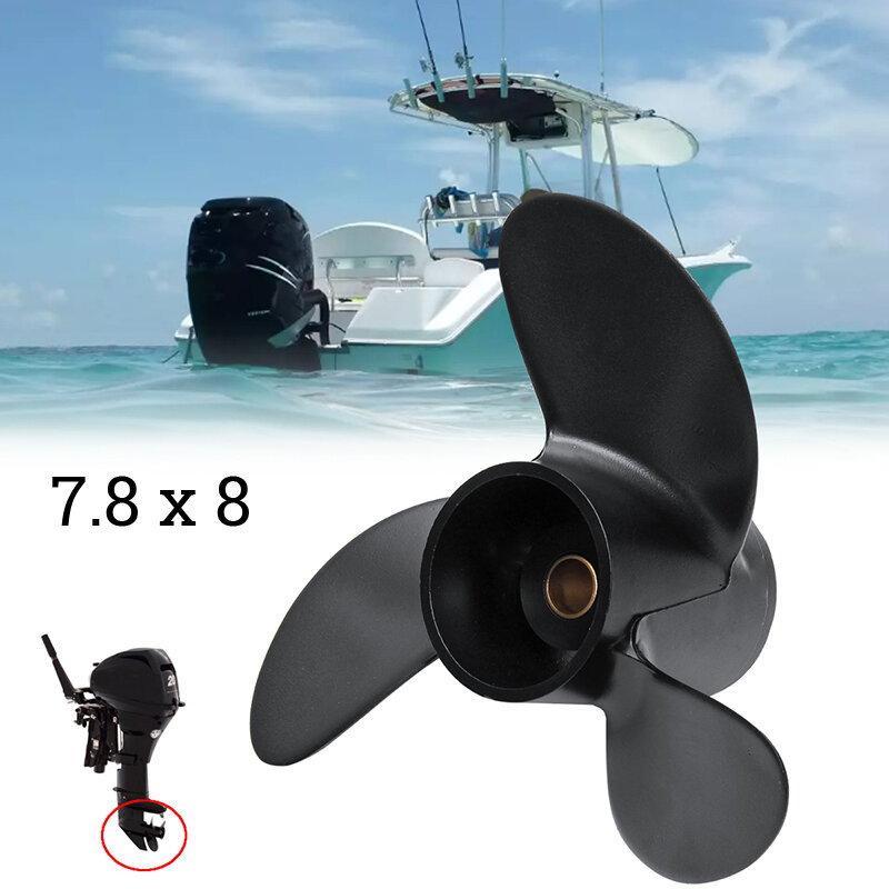 1pc 3R1W64516-0 Aluminum Propeller Outboard 7.8x8 high quality For/for Outboard Motor 5 6HP accessories parts