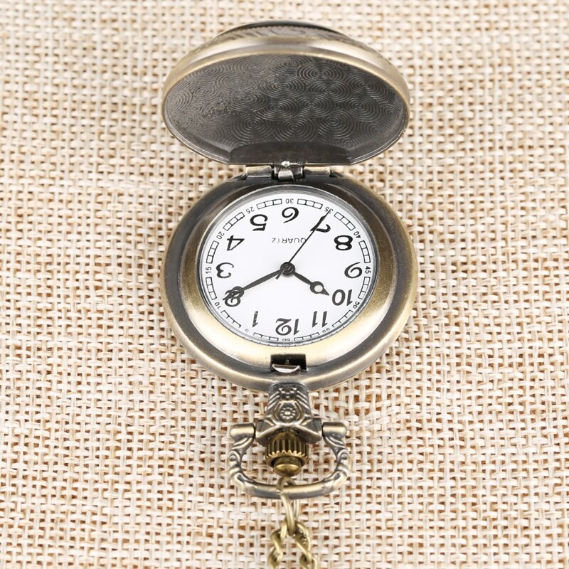 Reloj de bolsillo de cuarzo con temática Popular de la película El Principito, collar Fob con cadena, colgante, regalo para niños