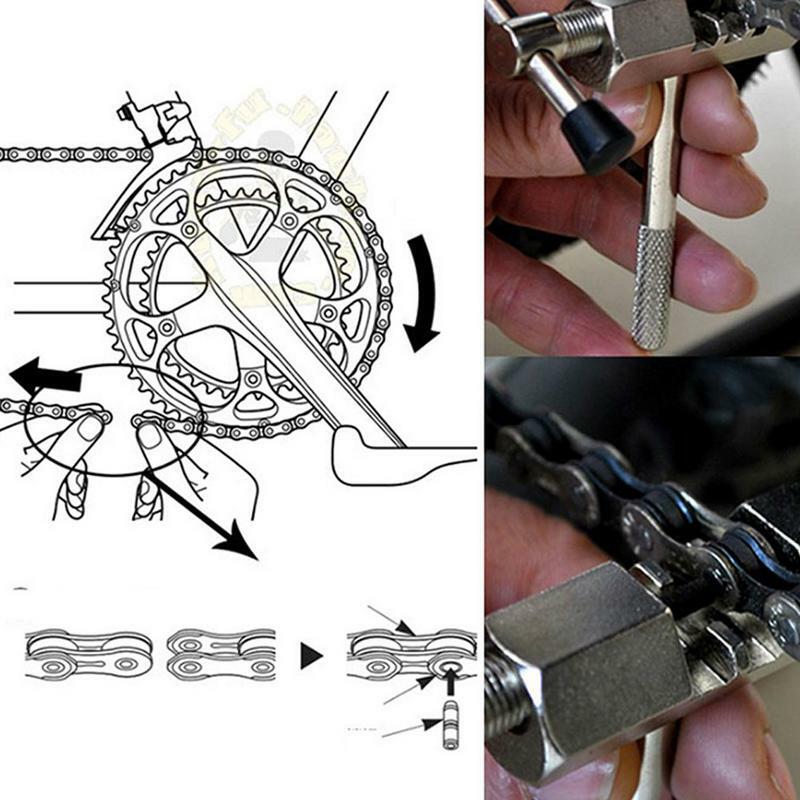 Cyclisme pièces en acier vélo chaîne coupe coupe outil de suppression Cycle solide outils de réparation vélo chaîne broche séparateur dispositif