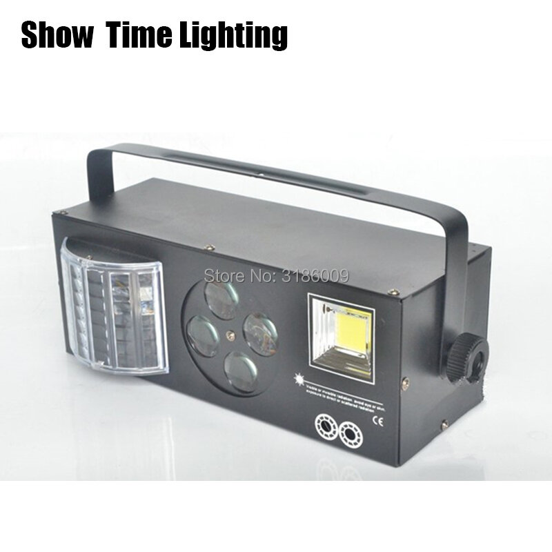 Entrega rápida de controle Remoto LED 4 em 1 Gobo efeito de cor strobe a laser 4 olhos imagem luz bom uso para entretenimento em casa KTV