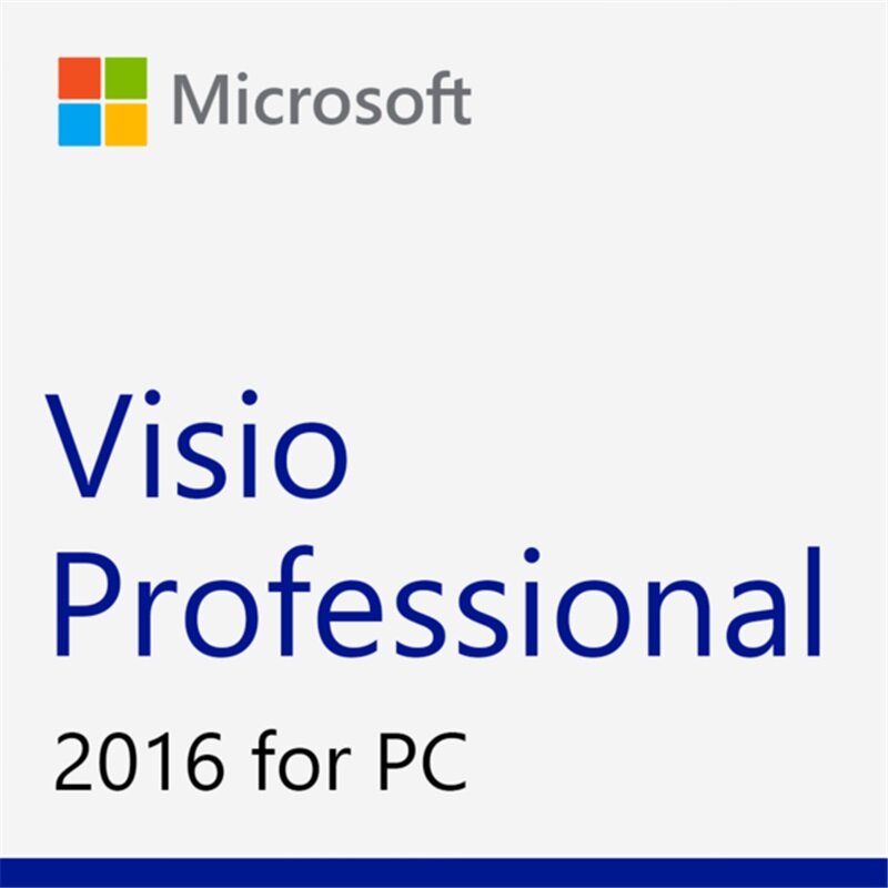 Microsoft Office Visio professionnel 2016, pour Windows, livraison numérique de clé de produit, pour 1 utilisateur