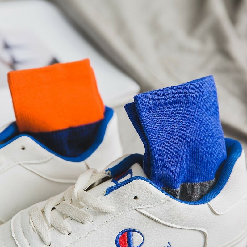PEONFLY – chaussettes en coton pour hommes, chaussettes à mailles colorées, motifs rayés, confortables, de haute qualité, d'affaires