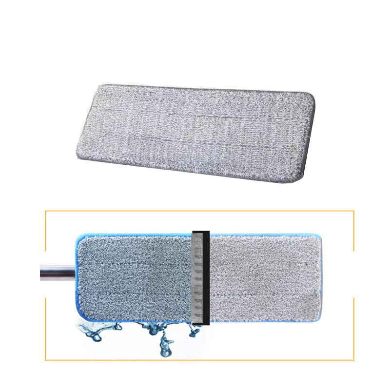 5Pcs Flat Mop Cloth Cleaning Microfiber Suit For Flat Squeeze Spray Mop Replacement Superfine Fiber Mop Cloth Home Kitchen Clean