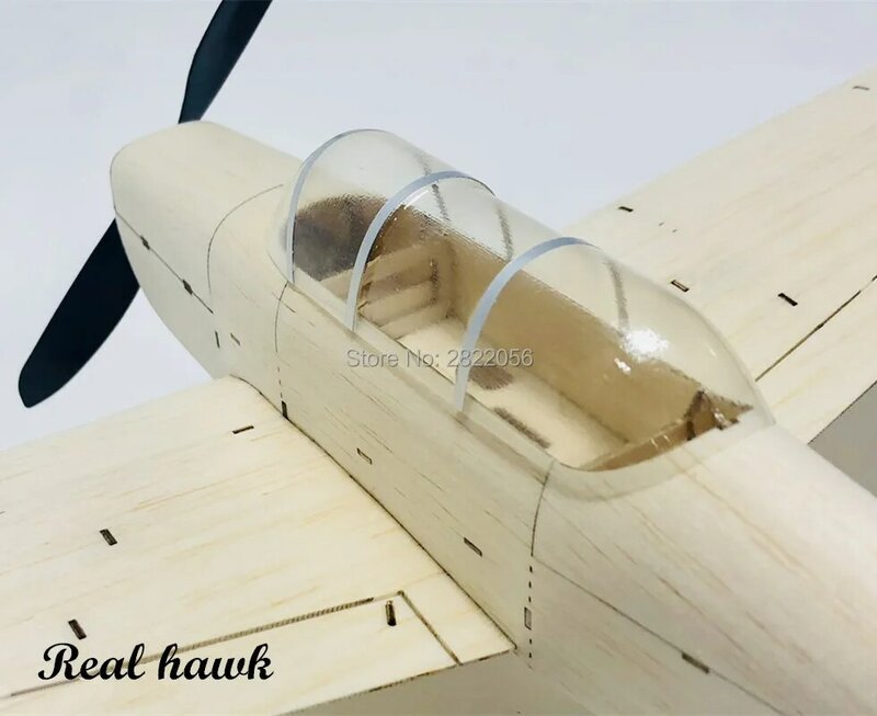 Mini RC Vliegtuig Laser Gesneden Balsahout Vliegtuig Kit Mentor T34 Model Building Kit