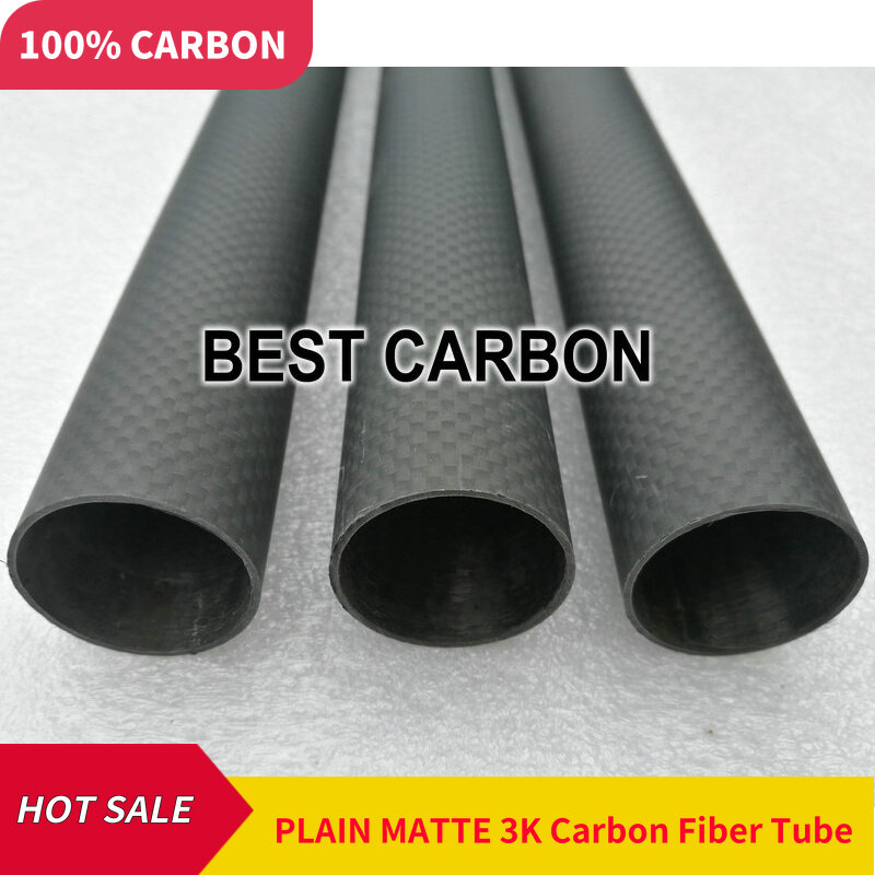 Tubo de fibra de carbono 3k de alta qualidade para enrolar em tecido, 4 unidades de 6mm x 5mm x 1000mm