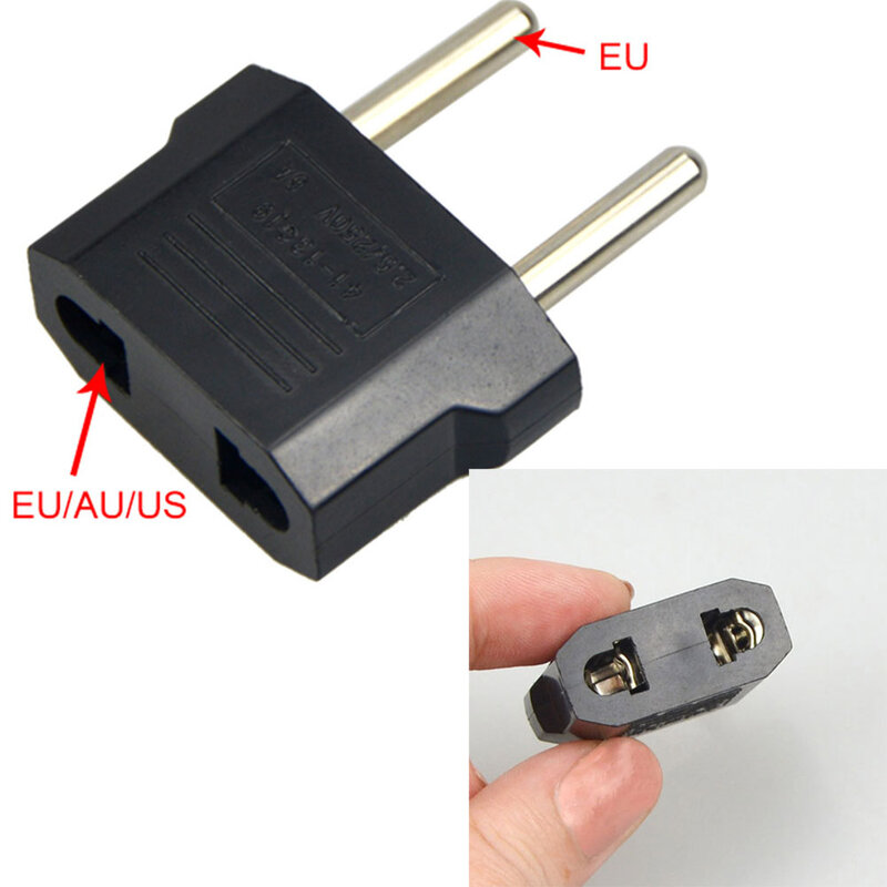 1 шт. США в ЕС Plug адаптеры питания Белый путешествия мощность Plug адаптер конвертер стены зарядное устройство #23