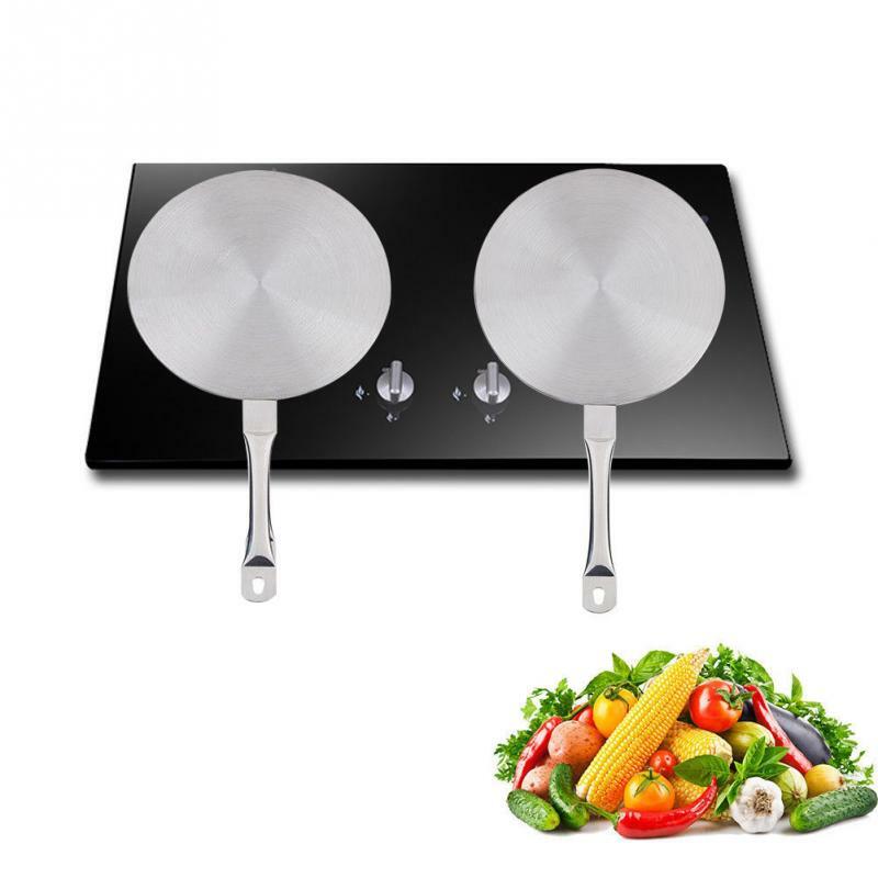 20 cm 24 cm Placa de guía térmica de inducción de acero inoxidable utensilios de cocina de disco convertidor de calor para cocina magnética