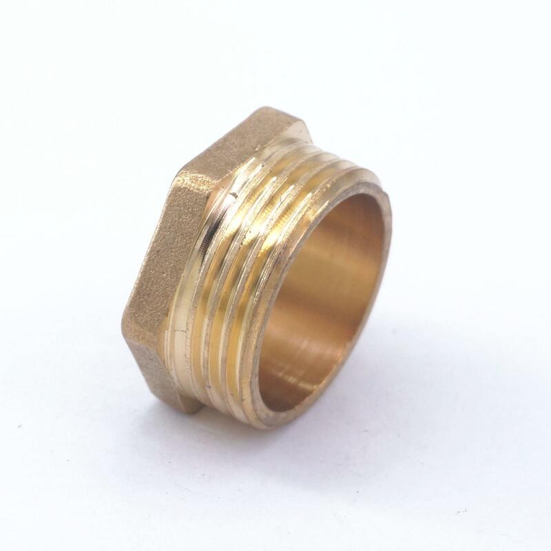 1" BSPP Male Brass Pipe Countersunk Plug Outer Hex Socket End Cap Stopper