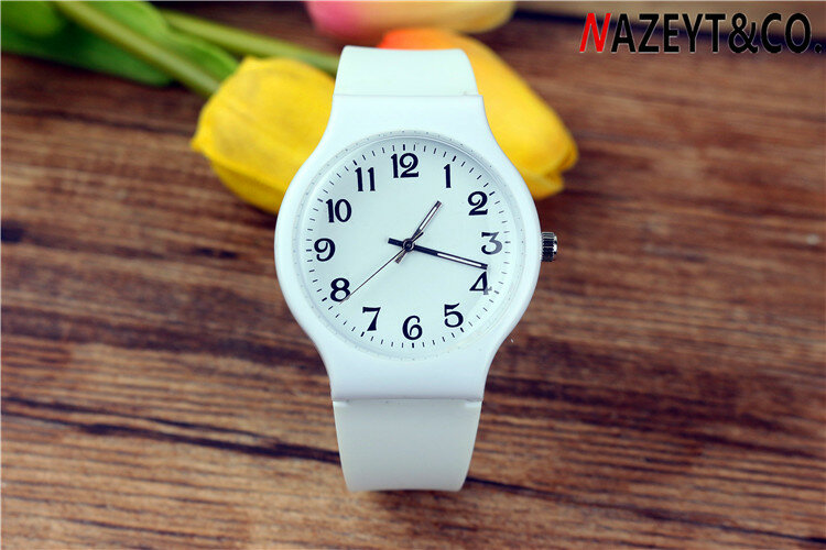 Nazeyt new fashion girls student ladies wristwatch Sports Children Plastic Watches Casual Relogio femininos montre femme Clock