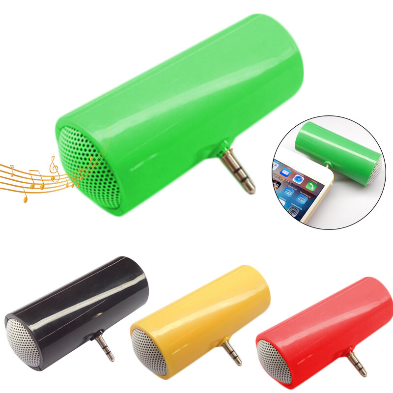 Portable Mini Speaker 3.5mm Direct Insert Stereo Speaker MP3 Music Player Loudspeaker For Mobile Phone Tablet