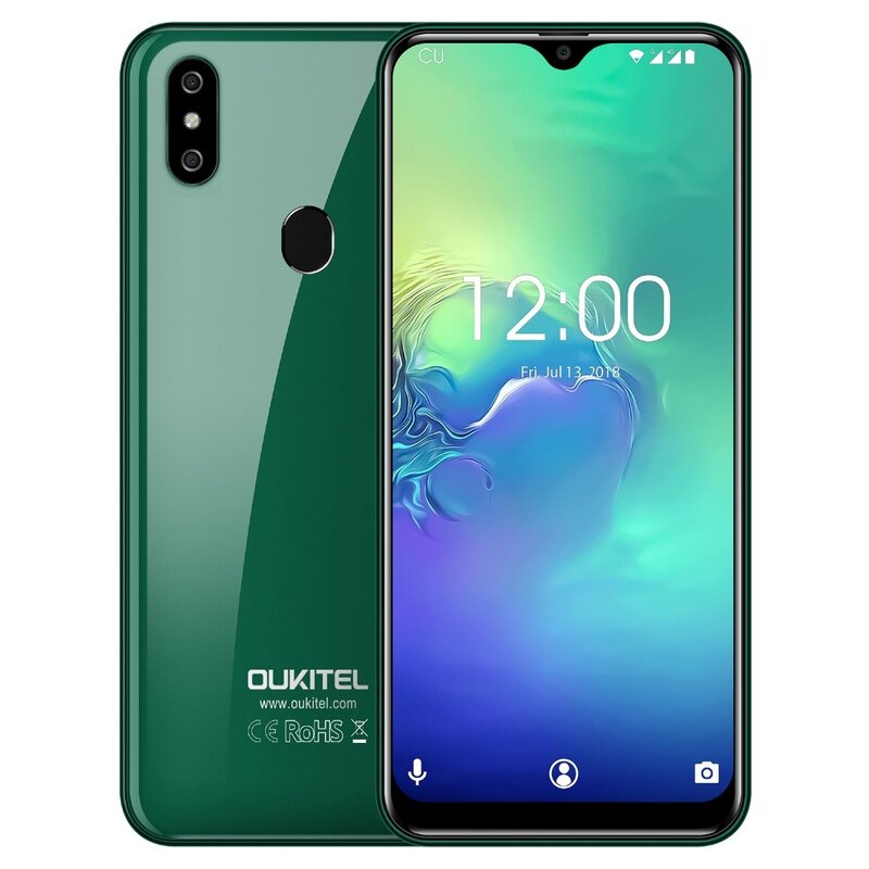 OUKITEL C15 Pro 2.4G/5G WiFi 4G LTE Smartphone Android 9.0 MT6761 Fingerprint Face ID Water Drop Screen 2GB 16GB Mobile Phone