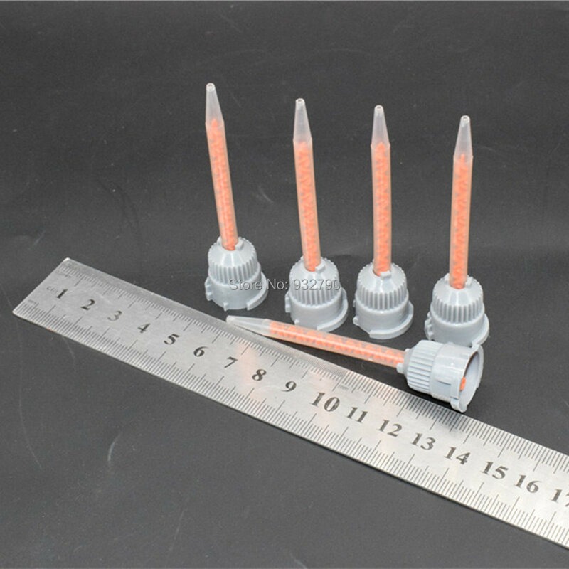 5 pezzi 10:1 Dispenser applicatore in resina epossidica miscelatore statico 1:10 ugelli di miscelazione adesivi strutturali