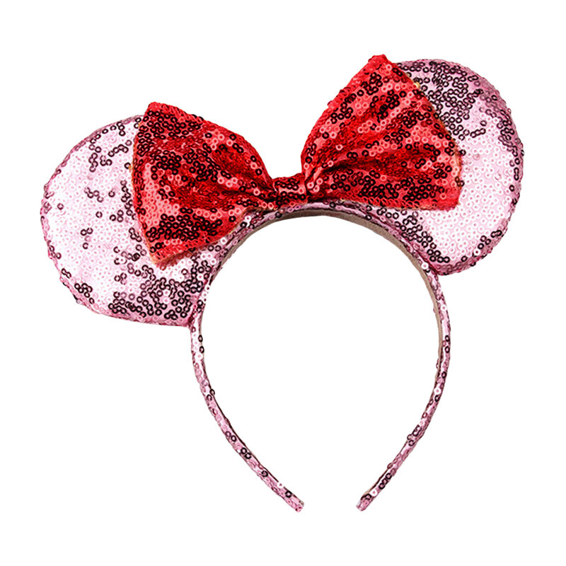 Kids Fashion Cute Toy Disney Mickey Minnie Ears Cartoon Headwear Hair Hand Accessories Kawaii Plush Toys Birthday Gift For Girls