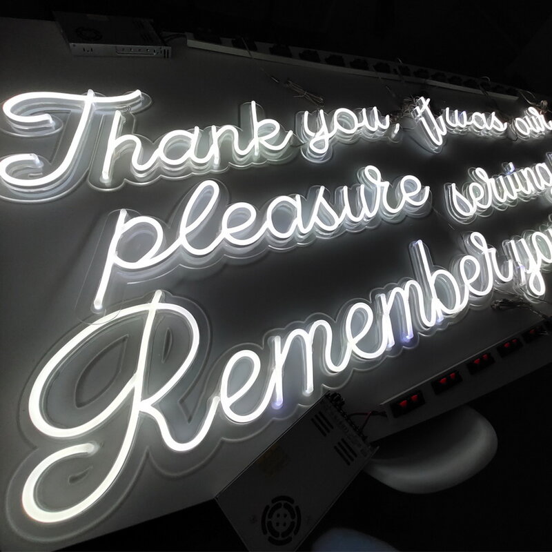 Customized decoration led flexible neon letters shop sign bar sign