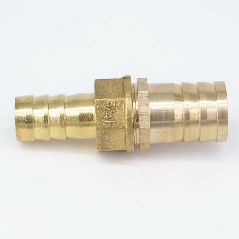 Hose Barb I/D 19mm x Hose Barb I/D 25mm Brass coupler Splicer Connector fitting for Fuel Gas Water