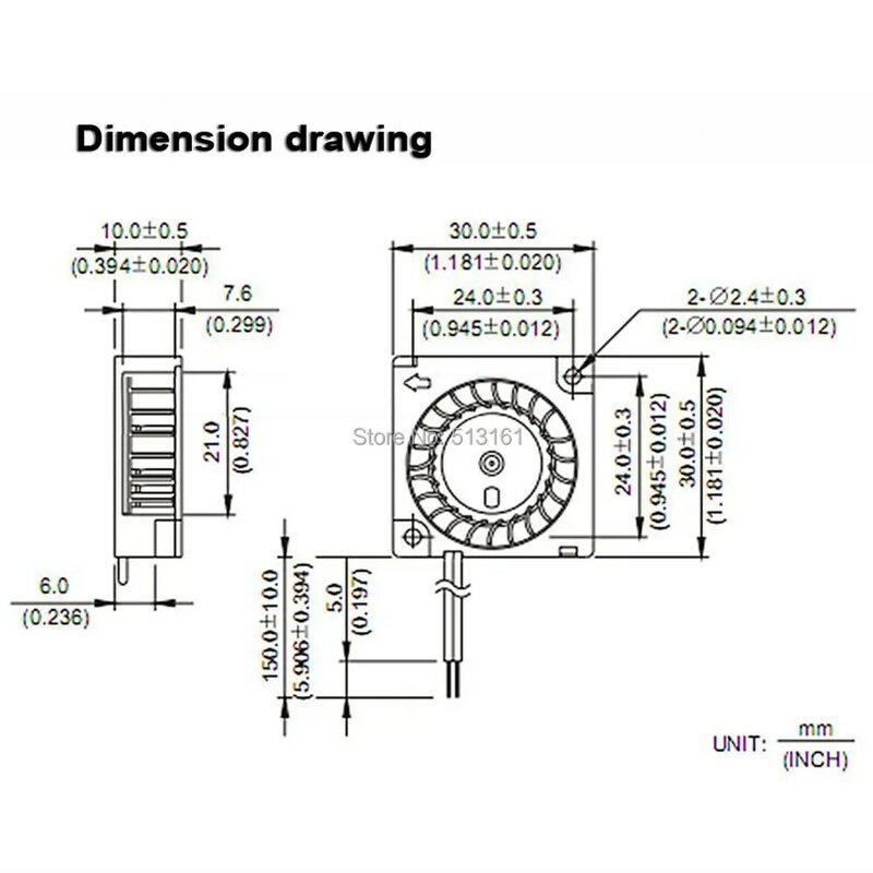 Gdstime-ventilador turbo dc, esfera de rolamento, 2 peças, 12v, 3010, 30mm