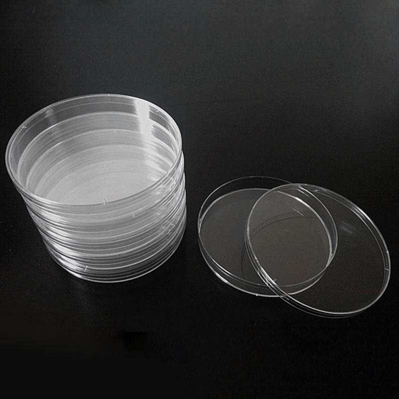 10 pratos claros da petri dos pces 35mm acessíveis para o transporte da gota do instrumento químico estéril claro da pilha dos microrganismos #20