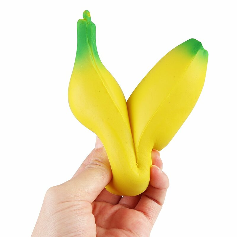 Avocado Squishyผลไม้แพคเกจพีชแตงโมกล้วยSquishiesเค้กช้าขึ้นSqueezeของเล่นของเล่นเพื่อการศึกษาเด็ก