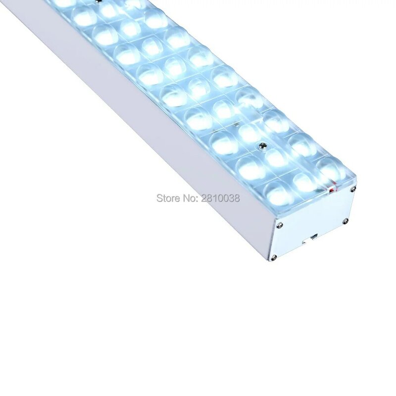 Luzes pingentes lineares de led com formato de u, alta luminosidade, 1.2m/2.4m, lâmpadas de suspensão para shopping ou luzes de escritório, 15-30