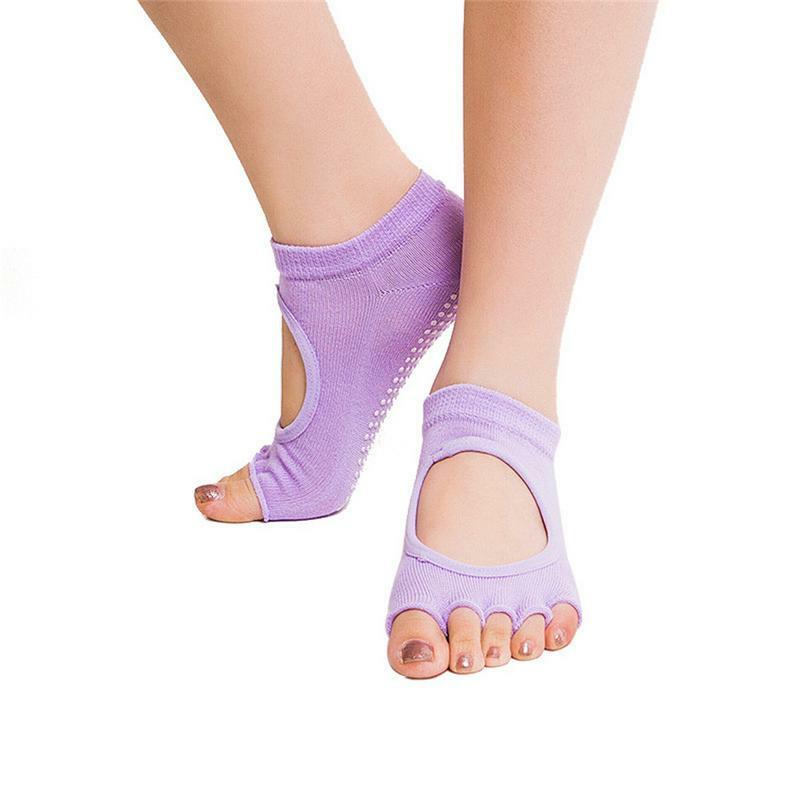 Calcetines redondos de cinco dedos para mujer, medias de Yoga, Ballet, baile