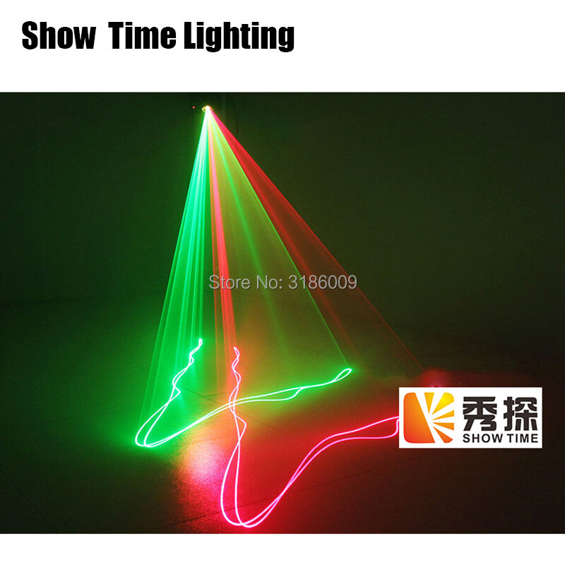 Show Time DJ Laser Stage Light Full Color 96 RGB Patterns Projector Stage Effect Lighting For Disco Xmas Party 1 Head Laser